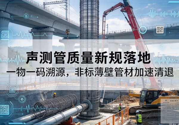 个旧声测管质量新规落地，一物一码溯源，非标薄壁管材加速清退